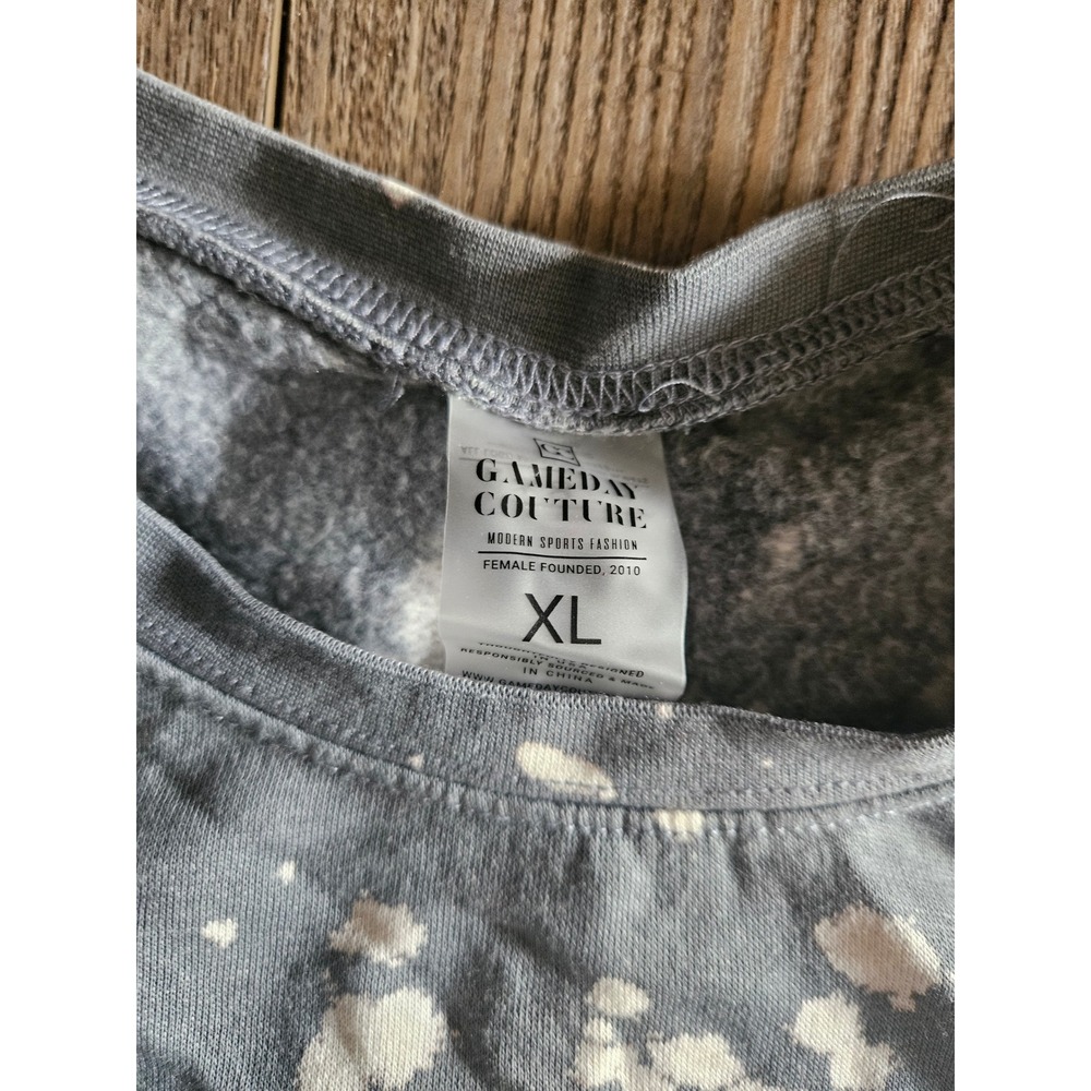 Minnesota Vikings Gameday Couture Sweatshirt Gray Size XL - Picture 3 of 3